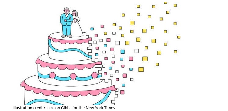 Divorcing Couples Fight Over the Kids House and Now Crypto Illustration credit Jackson Gibbs for the New York Times
